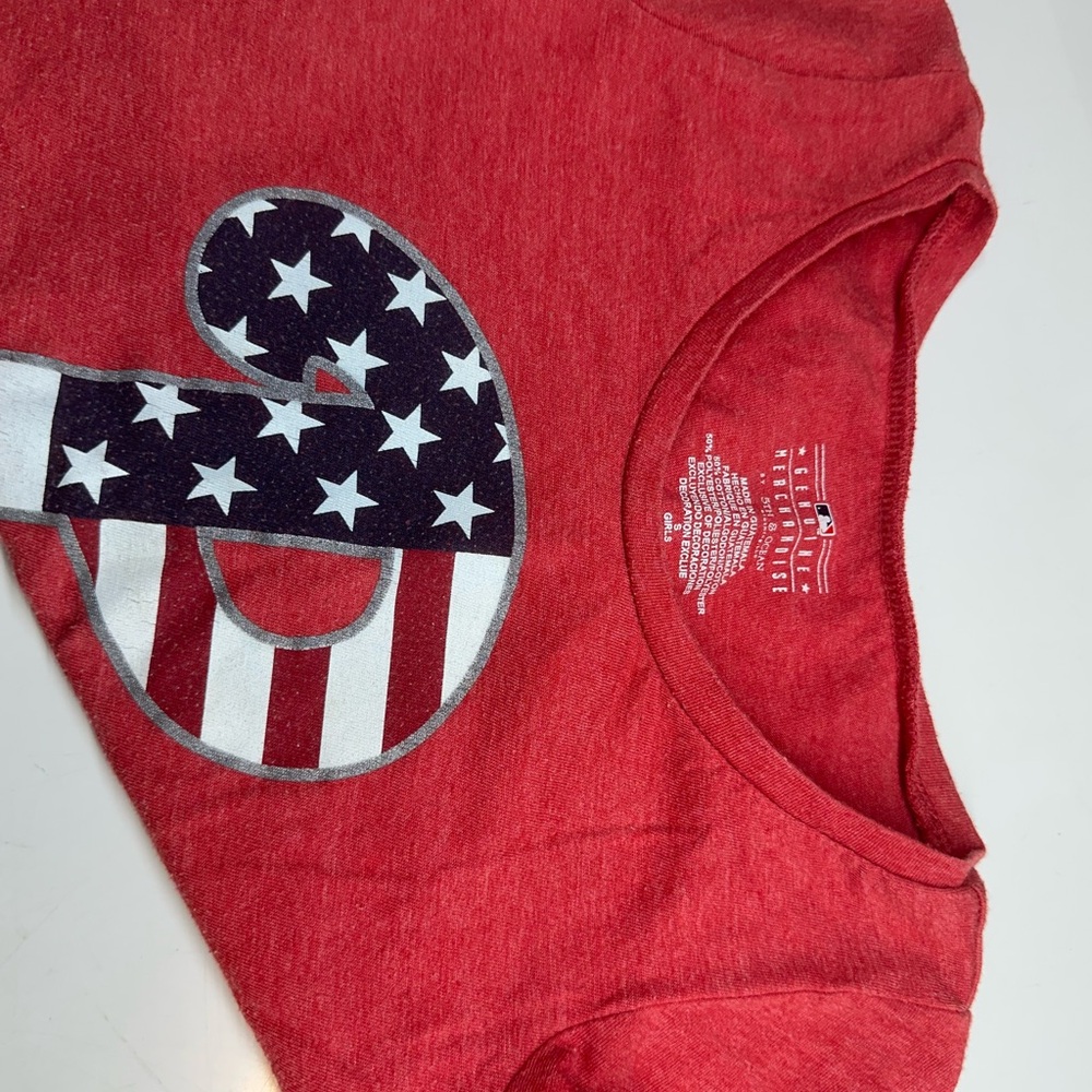Phillies MLB Patriotic Red Kids Shirt